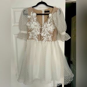 Bridal Floral Mini Dress